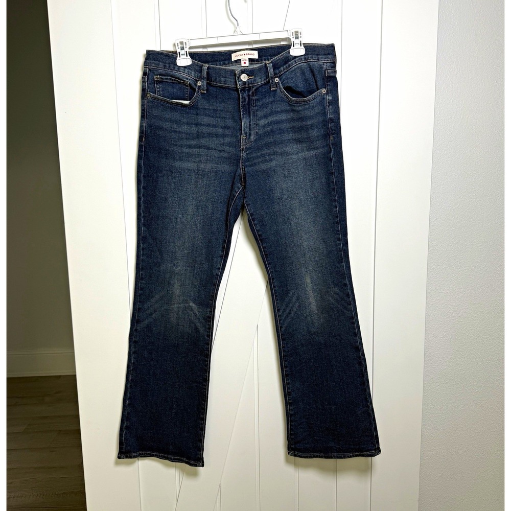 Lucky Brand Sweet Mid Rise Bootcut Blue Denim Jeans Pants 14/32 indie sleaze